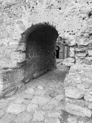 Arch in the old castle.