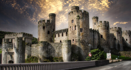 Conwy castle in Wales