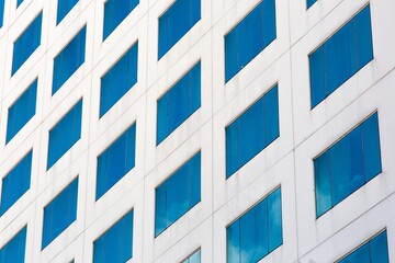 windows of a building