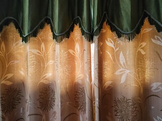 detail of a curtain