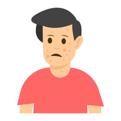 
Trendy design of chickenpox editable  
