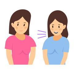 Fototapeta premium An editable style of virus transfer 
