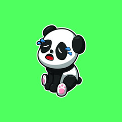 Cute Panda icon vector illustration logo template for many purpose.