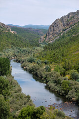 Fototapeta na wymiar Photo of the Zêzere river valley.