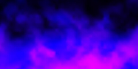 Light Purple, Pink vector backdrop with cumulus. Shining illustration with abstract gradient clouds. Pattern for your booklets, leaflets.