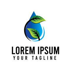 Nature logo icon vector art line template.