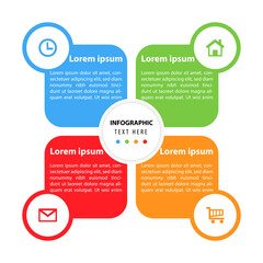 business infographic presentation design concept template