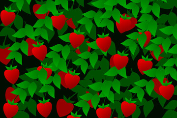 Background of Tropical Leaves. Suitable for nature concept, vacation, and summer holiday. Vector Illustration.