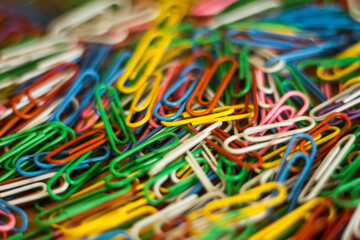 colorful paper clips