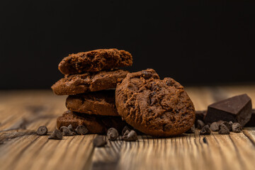 Tasty homemade chocolate cookies