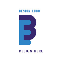 Obraz premium EB lettering logo, simple, elegant, easy to understand and authoritative