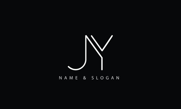 JY, YJ, J, Y abstract letters logo monogram