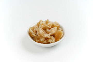 Gooseberry Candy In Bowl On White Background