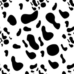 cow spots seamless pattern. Endless texture wallpaper,printing on fabric
