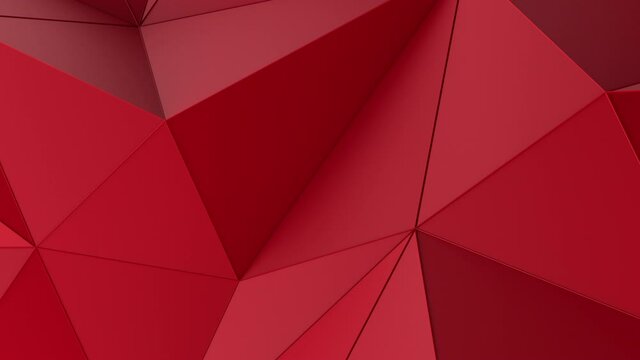 Abstract 3d render, polygonal background design, 4k seamless looped video