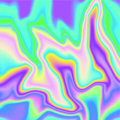 Fototapeta na wymiar Vector abstract holographic background 80s - 90s, trendy colorful texture in neon color design for covers, flyers, brochures, posters, wedding invitations, Business Design or Social Media
