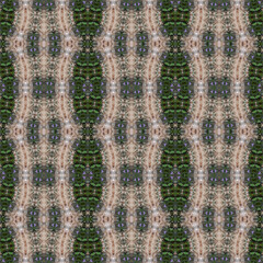 Kaleidoscopic seamless pattern with abstract colored ornament and tapestry texture for wallpaper, fabric, textile.