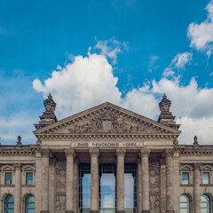 Fototapeta na wymiar Facade of Reichstag building