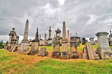 The Glasgow Necropolis  -  a Victorian cemetery in Glasgow, Scotland