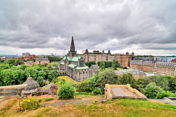 The Glasgow Necropolis  -  a Victorian cemetery in Glasgow, Scotland