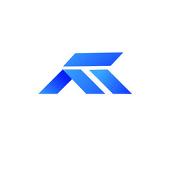 A letter modern simple monogram technology  logo design,sign and symbol identity 