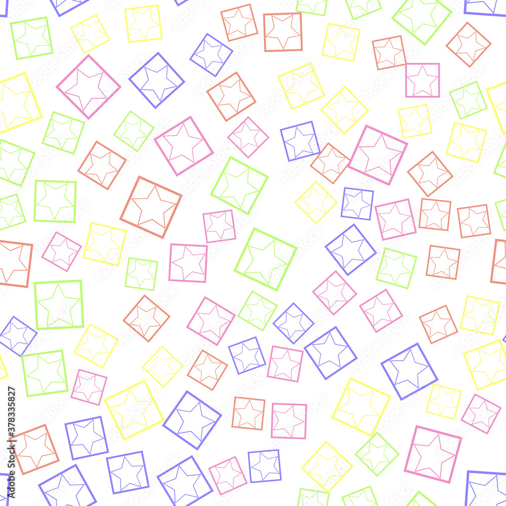 Poster flat geometric pattern texture. multicolor abstract background for print and textile