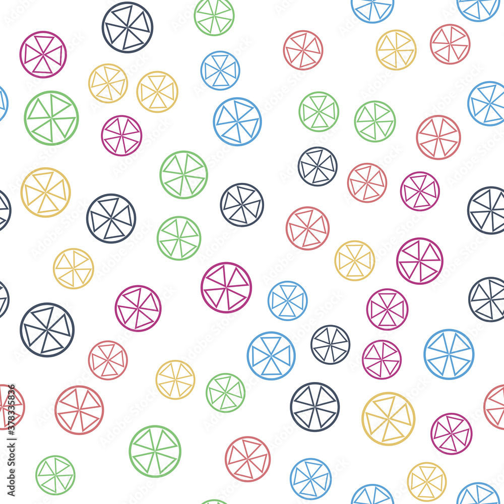 Poster flat geometric pattern texture. multicolor abstract background for print and textile