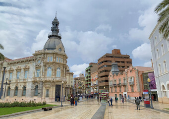 Fototapeta premium Centro de Cartagena, España