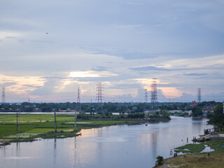 Obraz premium view of the river thames