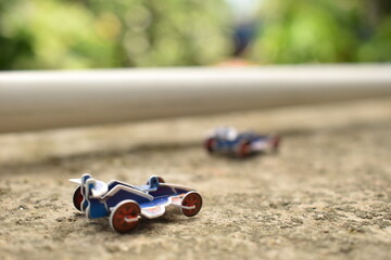 toy car on the road