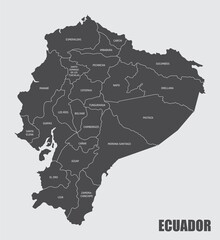 Ecuador provinces map