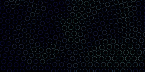 Fototapeta na wymiar Dark BLUE vector layout with circle shapes. Modern abstract illustration with colorful circle shapes. Pattern for websites.
