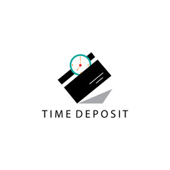 deposit time and card template design vector illustration