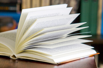 open book on the desk