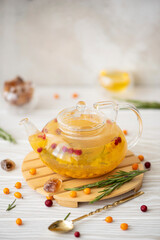 sea buckthorn tea with honey