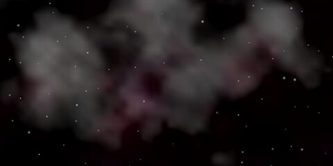 Dark Purple vector pattern with abstract stars. Colorful illustration in abstract style with gradient stars. Theme for cell phones.