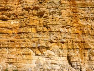 Cliffs in Lagos. Algarve, Portugal.