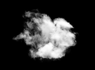 clouds on black background