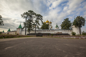 Closeup shot of the Kostroma city center in Russia