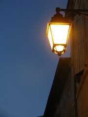 Fototapeta na wymiar old street lamp in night