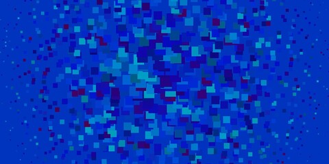 Light Blue, Red vector background with rectangles. Abstract gradient illustration with colorful rectangles. Template for cellphones.