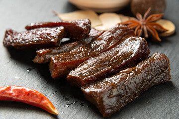 Delicious dried beef, Chinese snack
