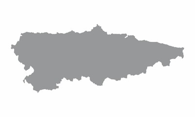Asturias region map
