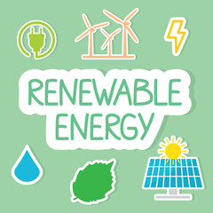 renewable energy concept- vector illustration