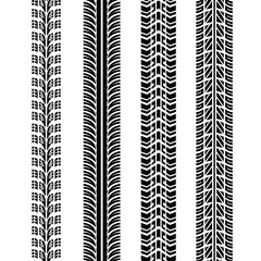 Traces of tires vector illustration