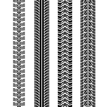 Traces of tires vector illustration