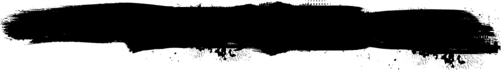 Obraz premium Wałek do malowania grunge. Wektor pociągnięcia pędzlem. Sztandar w trudnej sytuacji. Czarne paski na białym tle. kolekcja pędzli. Nowoczesny kształt teksturowany. Suche obramowanie w kolorze czarnym. Linie wypukłości