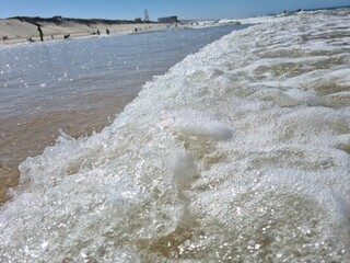 Beach in Biscarrosse (France)
