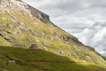 German military monument at Passo Pordoi Italy