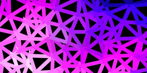 Light purple, pink vector gradient polygon design.
